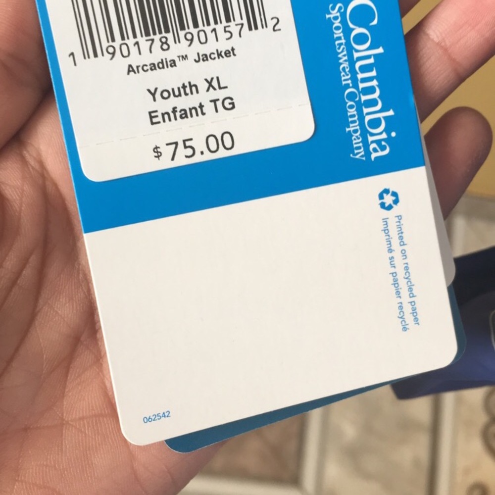 WITH TAG COLUMBIA JACKET